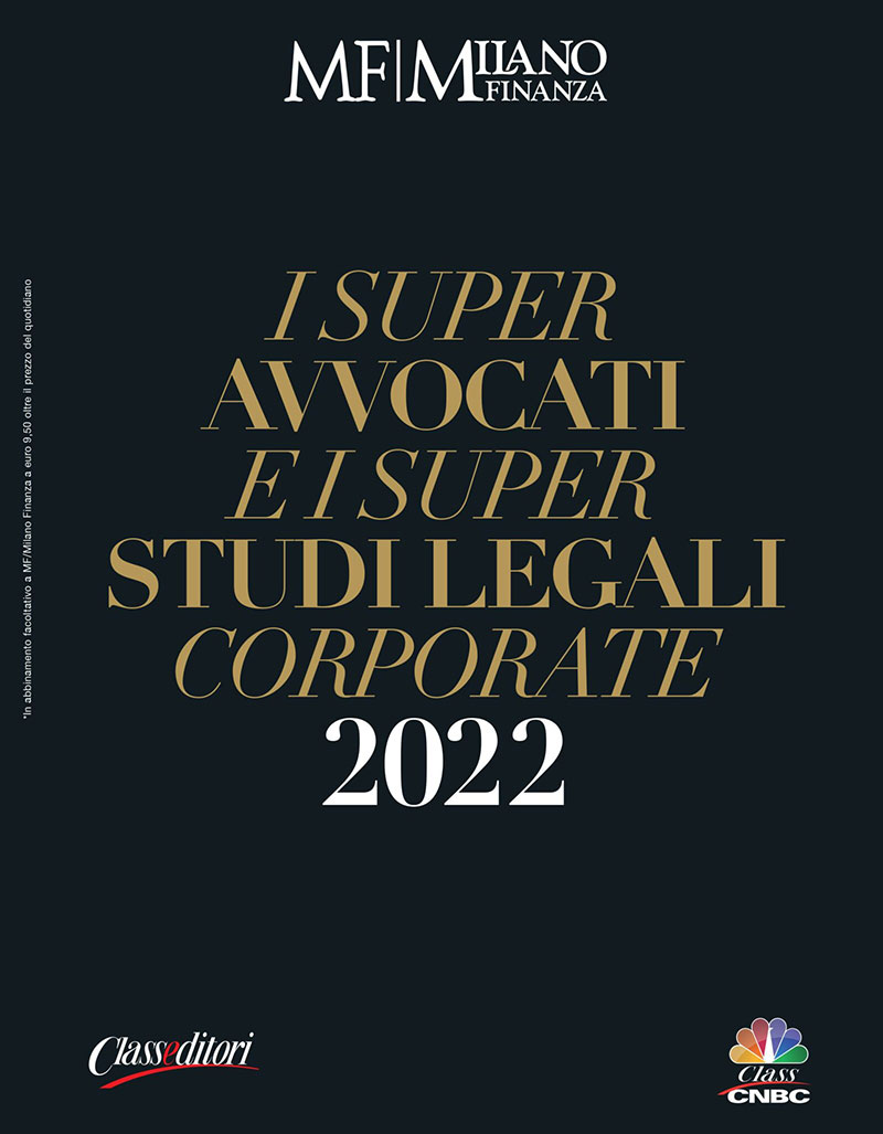 Lo Studio Legale Pellegrini Quarantotti entra nella guida di MilanoFinanza "I Super Avvocati e i Super Studi Legali Corporate 2022"